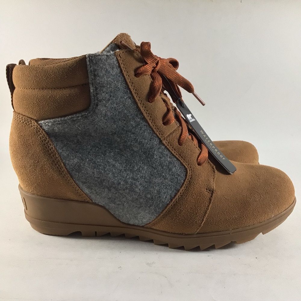 Sorel Evie Women’s‎ Waterproof Boots Suede Brown Size 9.5 NL4926-242